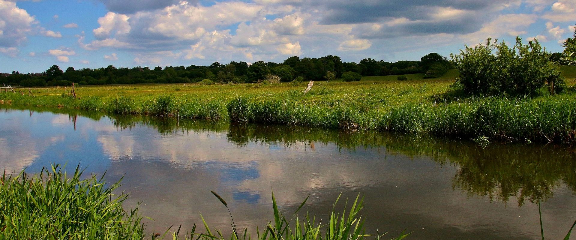 Fluss mit Landschaftsanblick